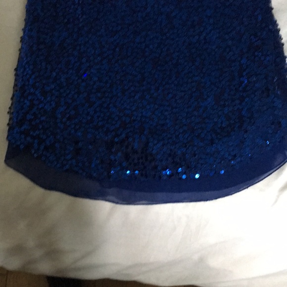 Blue Sequin racer back tank size XS - Picture 3 of 6